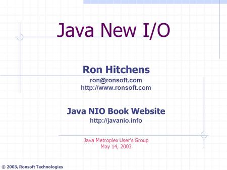 Java Metroplex User's Group