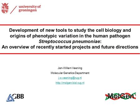 Development of new tools to study the cell biology and origins of phenotypic variation in the human pathogen Streptococcus pneumoniae: An overview of recently.