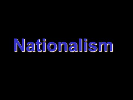 NationalismNationalism. Cultural Nationalism p A well-defined American literature  Washington Irving  James Fenimore Cooper The Sketch Book, 1819-20.