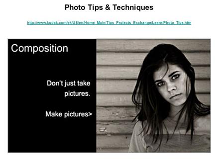 Photo Tips & Techniques