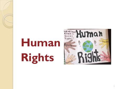 Human Rights.