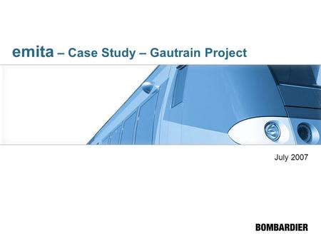 emita – Case Study – Gautrain Project