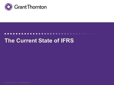 The Current State of IFRS