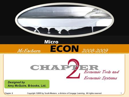 Chapter 2Copyright ©2009 by South-Western, a division of Cengage Learning. All rights reserved 1 ECON Designed by Amy McGuire, B-books, Ltd. McEachern.