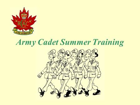 Army Cadet Summer Training