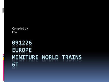 Compiled by kpo. This is the world's biggest train set which covers 1,150 square meters (12,380 square feet), features almost six miles of track and.