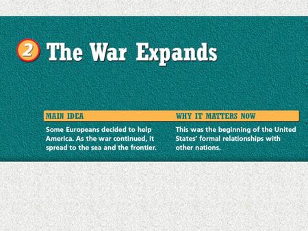 The Early Years of the War A. Categorizing Use the chart below to take notes about who chose the Patriot side and who chose the Loyalist side. Patriots.