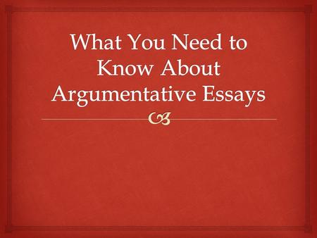   An argument is an attempt to persuade someone by presenting evidence to the listener for why it is a favorable choice. What is an argument?