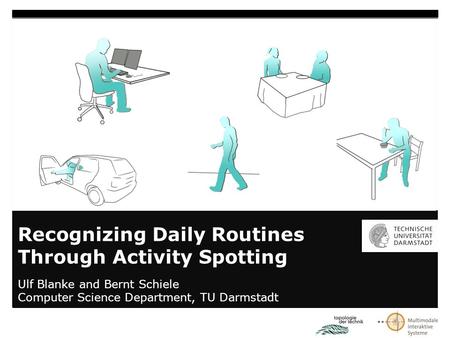 Recognizing Daily Routines Through Activity Spotting Ulf Blanke and Bernt Schiele Computer Science Department, TU Darmstadt.