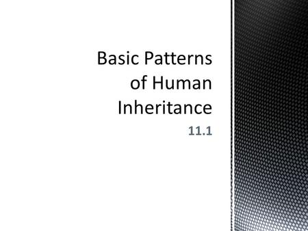 11.1. Complex Inheritance and Human Heredity Recessive Genetic Disorders  A recessive trait is expressed when the individual is homozygou s recessive.