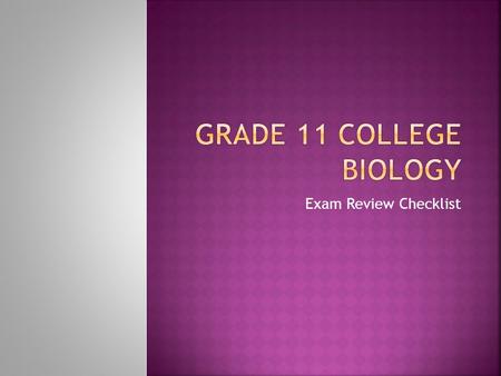 Exam Review Checklist.  What does the cell theory state?  Calculate magnification of microscopes.  Compare light microscopes, transmission electron.