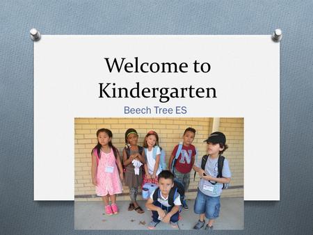 Welcome to Kindergarten