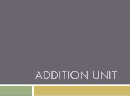 ADDITION UNIT. Content Objectives & Language Objective  Be able to identify and perform addition of single-digit numbers.  Learn and enhance their vocabulary.