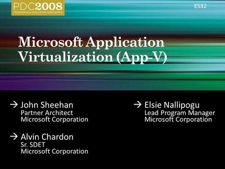 Microsoft Application Virtualization (App-V)