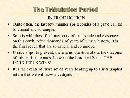 Quite often, the last few minutes (or seconds) of a game can be so crucial and so unique. So it is with those final moments of man’s rule and existence.