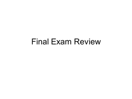 Final Exam Review. #1 Choose whether each sentence is declarative, interrogative, imperative, or exclamatory –Examples Please close the door. May I have.