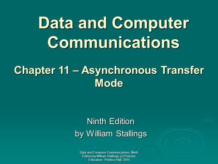 Data and Computer Communications