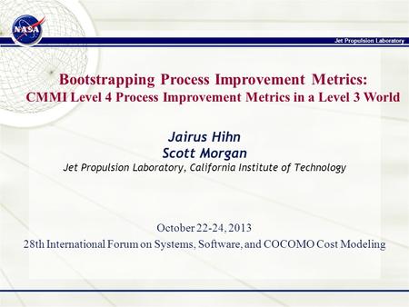 Bootstrapping Process Improvement Metrics: