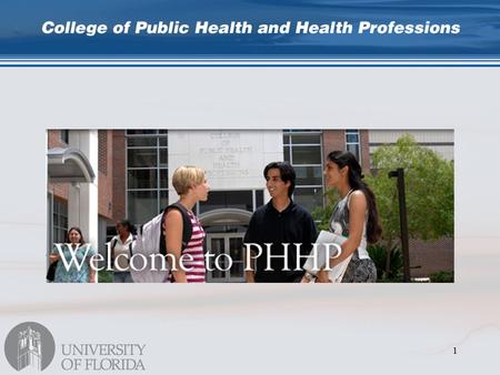 1. Our mission “… to preserve, promote, and improve the health and well being of populations, communities, and individuals. To fulfill this mission, we.