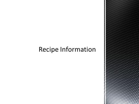 Before you start, read the recipe from start to finish so there are no surprises. Preheat the oven to the correct temperature, so that it is ready when.