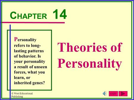 Theories of Personality