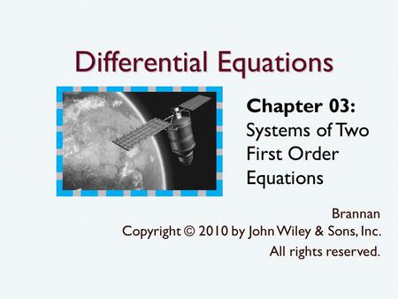 Differential Equations