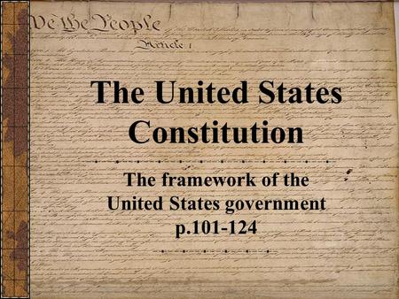 The United States Constitution