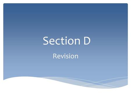 Section D Revision. World Views Religious & Non-Religious.