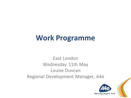 Regional Development Manager, A4e