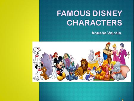 Famous Disney Characters