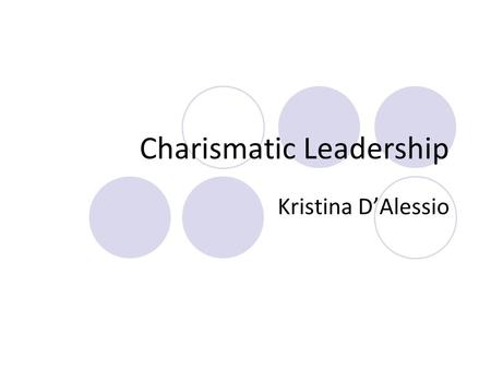 Charismatic Leadership