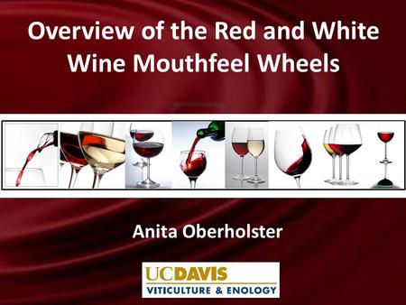 Anita Oberholster Overview of the Red and White Wine Mouthfeel Wheels.