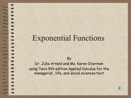 Exponential Functions