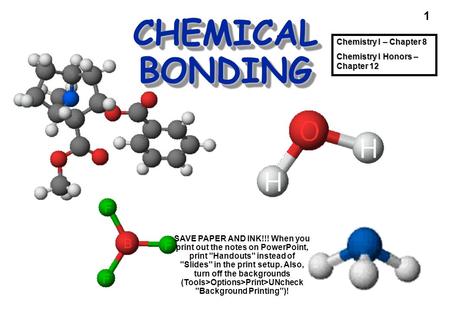 CHEMICAL BONDING Cocaine Chemistry I – Chapter 8