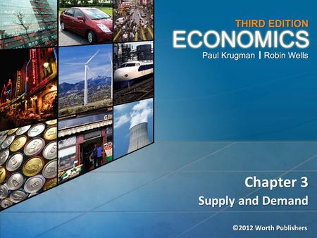 Supply and Demand Chapter 3. What a competitive market is and how it is described by the supply and demand model What the demand curve and supply curve.