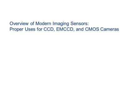 Charge-Coupled Device (CCD)