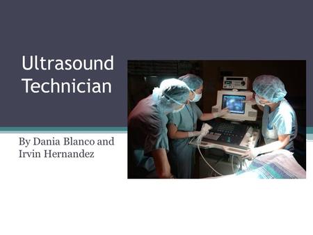 Ultrasound Technician