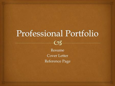 Professional Portfolio