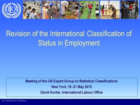 Revision of the International Classification of Status in Employment