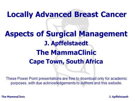 Locally Advanced Breast Cancer