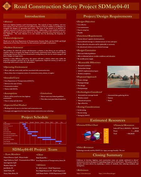 AbstractAbstract Each year, highway fatalities reach increasing levels. The majority of these accidents, and even more injuries, were the result of rear-end.