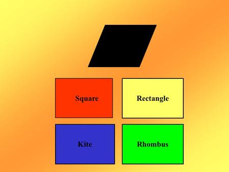 Rectangle Square KiteRhombus. Rectangle Square KiteRhombus.