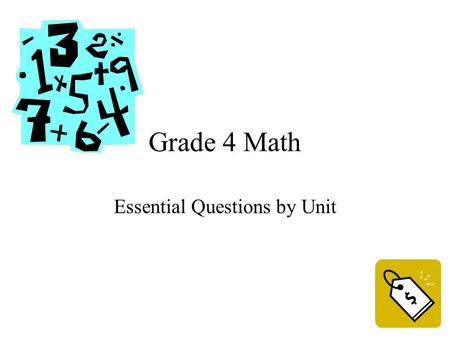 Grade 4 Math Essential Questions by Unit. Unit 1 Geometric Figures Essential Questions.