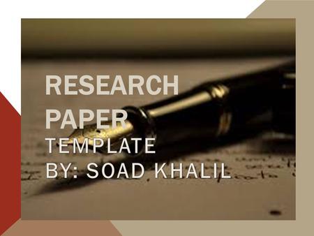 RESEARCH PAPER. An abstract is a one- paragraph summary of a research project. Abstracts precede papers in research journals and appear in programs of.