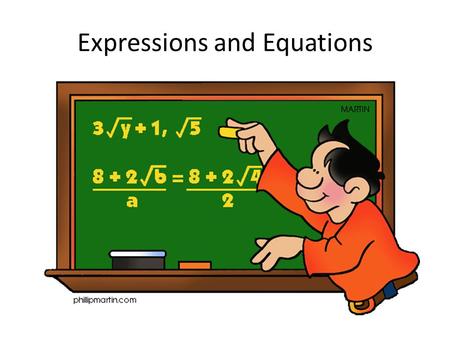 Expressions and Equations