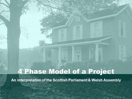 4 Phase Model of a Project