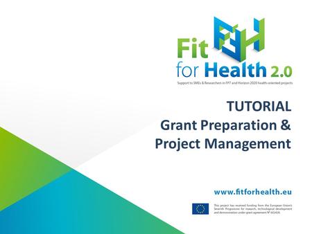 TUTORIAL Grant Preparation & Project Management. Grant preparation What are the procedures during the grant preparations?  The coordinator - on behalf.