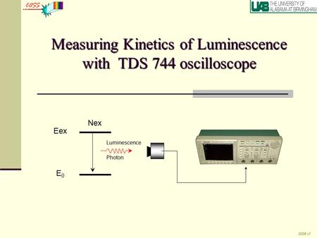 Measuring Kinetics of Luminescence with TDS 744 oscilloscope