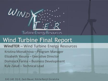 Wind Turbine Final Report