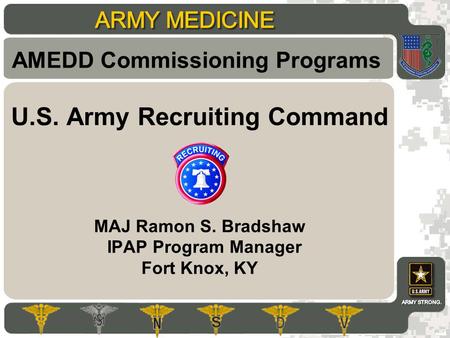 AMEDD Commissioning Programs